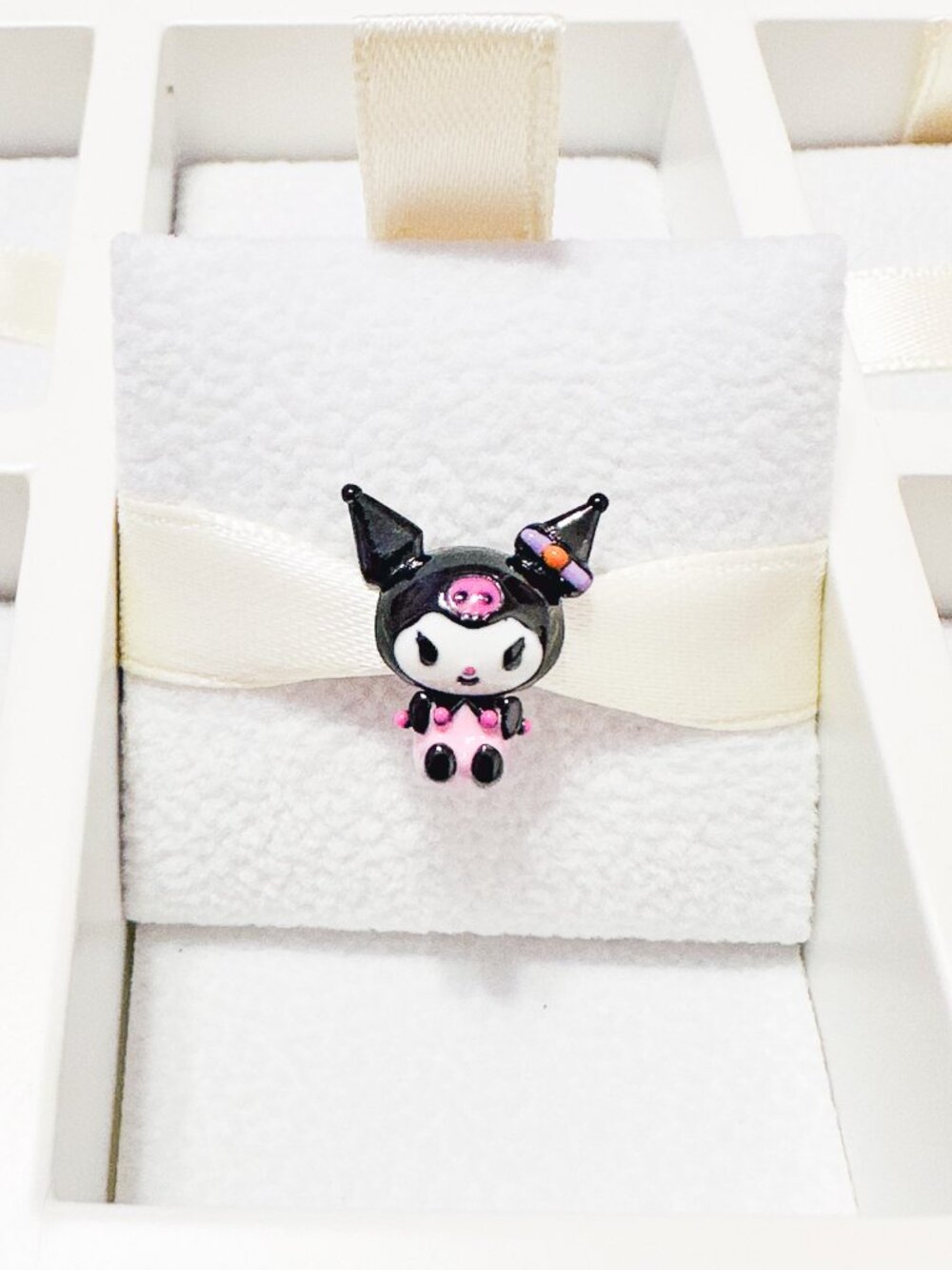 925 Sterling Silver Kuromi Charm Sanrio Fits Pandora Bracelets And Bangles